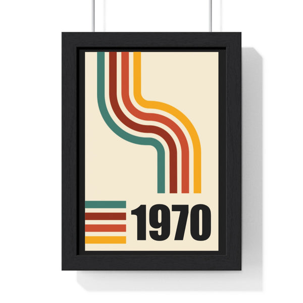 Framed Custom Year Retro Print Gift Personalised Birth Year poster