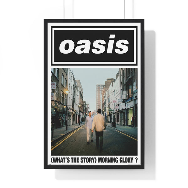 Oasis Morning Glory album artwork maxi poster featuring iconic street scene