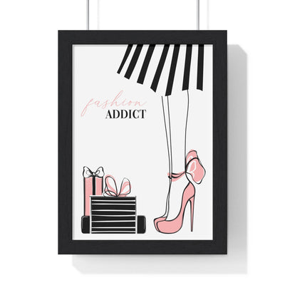 Framed Fashion Set Girl Boss Heels Quote Prints poster