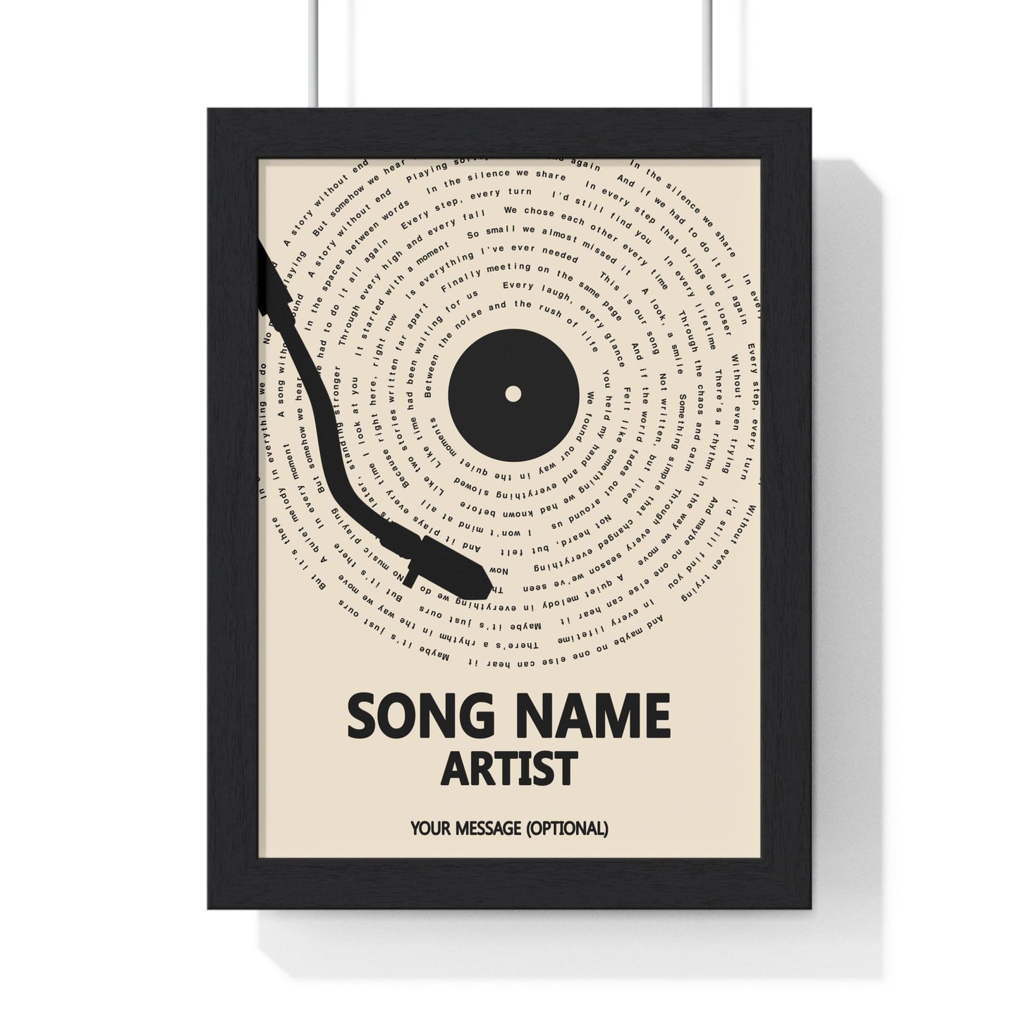 Framed custom print