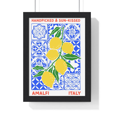 Amalfi Italy Lemon Poster Handpicked Sun Kissed Travel Gift