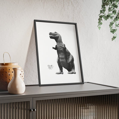 Framed Big and Meaty Dinosaur Bold Streetwear Graphic print