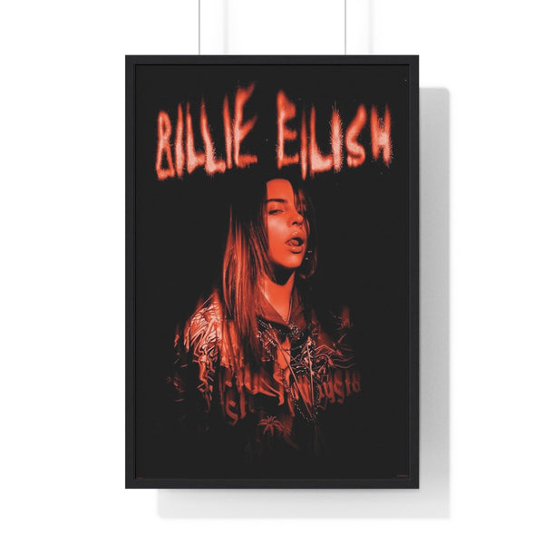 Billie Eilish Sparks officially licensed maxi poster with red portrait and glowing sparks logo