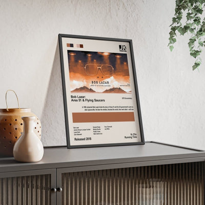 Framed Bob Lazar: Area 51 & Flying Saucers UFO movie poster