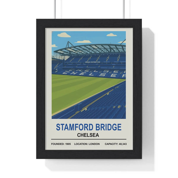 Chelsea Stamford Bridge stadium print framed wall art poster
