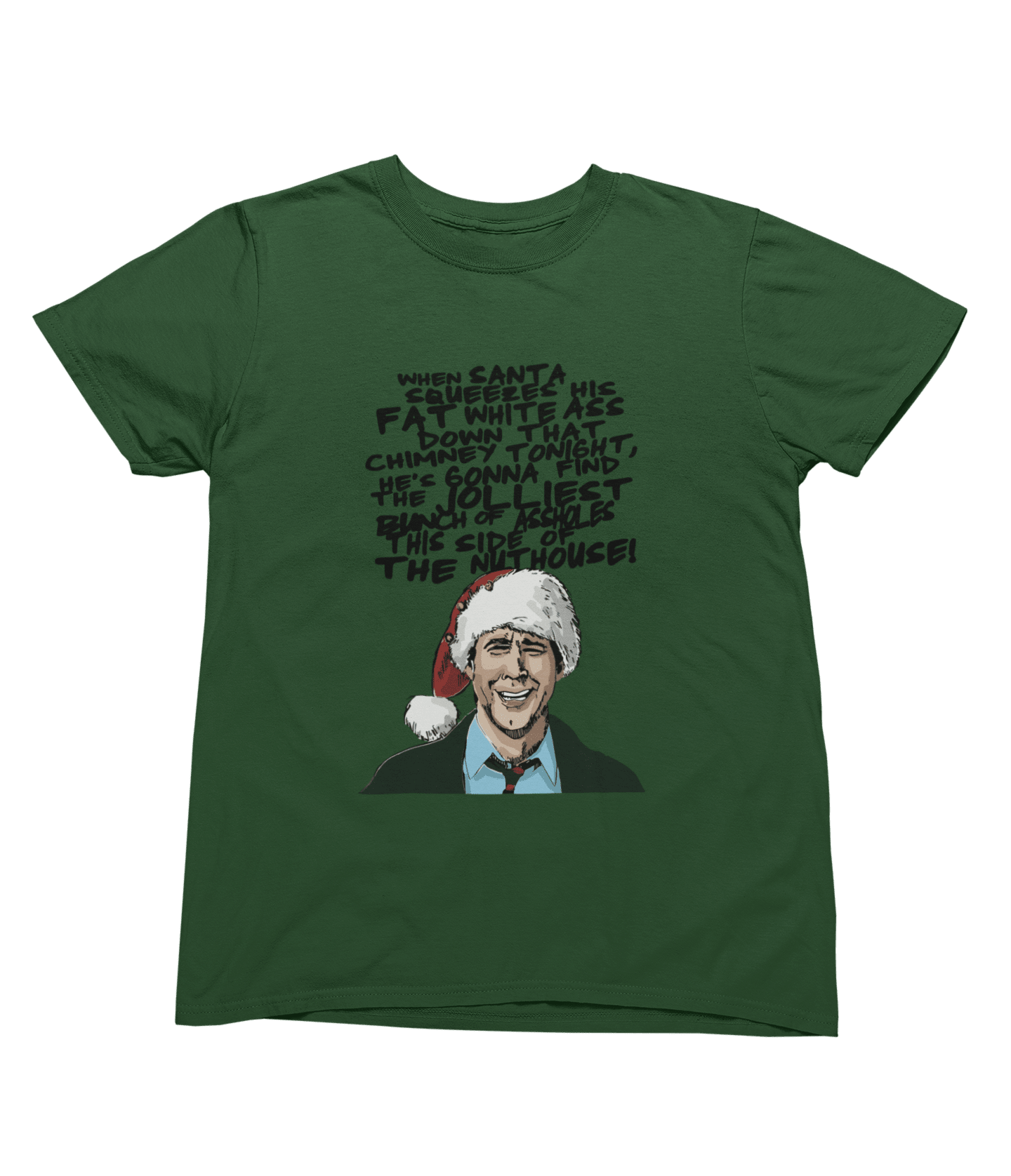 Blue t-shirt with Christmas Vacation Clark Griswold Sweater