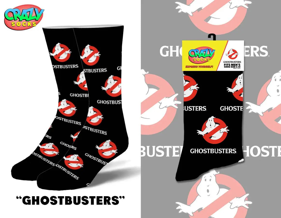 Socks Ghostbusters Socks – Official Logo Design for Movie Fans & Retro Style Lovers Crazy Socks