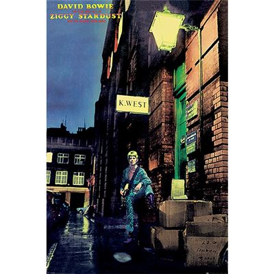 Framed David Bowie Ziggy Stardust Album Artwork maxi poster