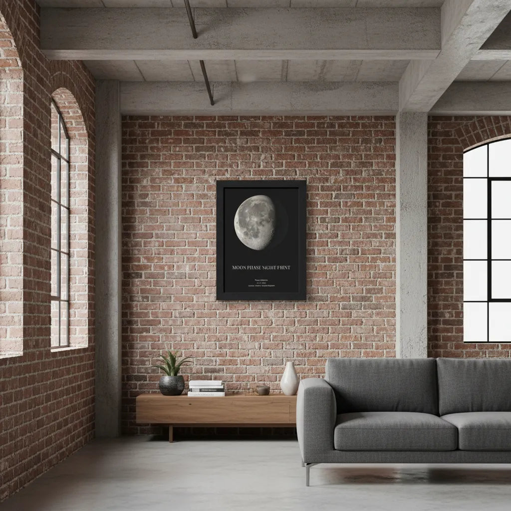 Personalised Moon Phase Birthday Gift Print Poster Kingz