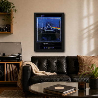 Pink Floyd Dark Side Of The Moon 30th Anniversary Framed or Unframed 30x40cm Music Poster - Pink Floyd wall art lifestyle wall mockup