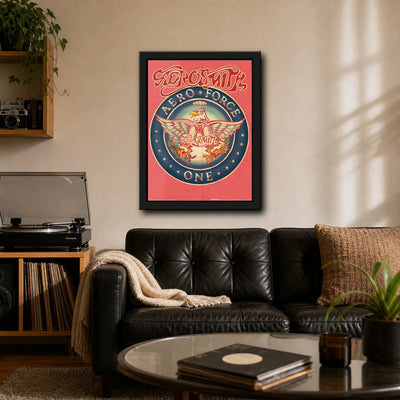 Aerosmith Aero Force One Framed or Unframed 30x40cm Music Poster - Aerosmith wall art lifestyle wall mockup