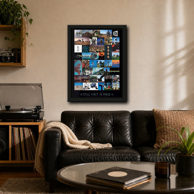 Pink Floyd 40th Anniversary Framed or Unframed 30x40cm Music Poster - Pink Floyd wall art lifestyle wall mockup