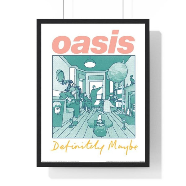 Oasis Definitely Art Collector Print Framed or Unframed 30x40cm Music Poster - Oasis wall art main framed product image