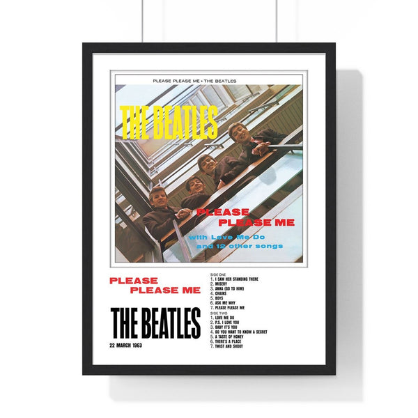The Beatles Please Please Me Collector Print Framed or Unframed 30x40cm Music Poster - The Beatles wall art main framed product image