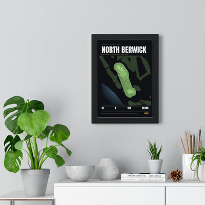North Berwick 15th Hole print framed on a living room wall