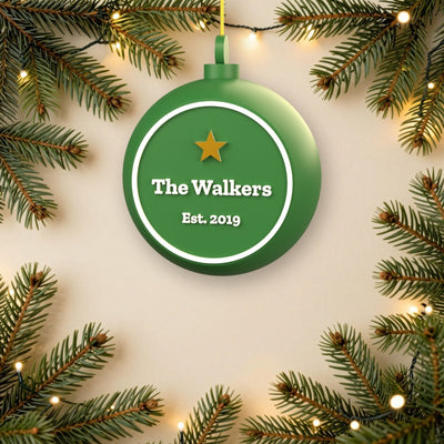 Personalised Family Bauble - another colour choice