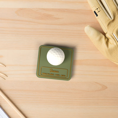 Golf Ball Display Stand Personalised - shown at real size