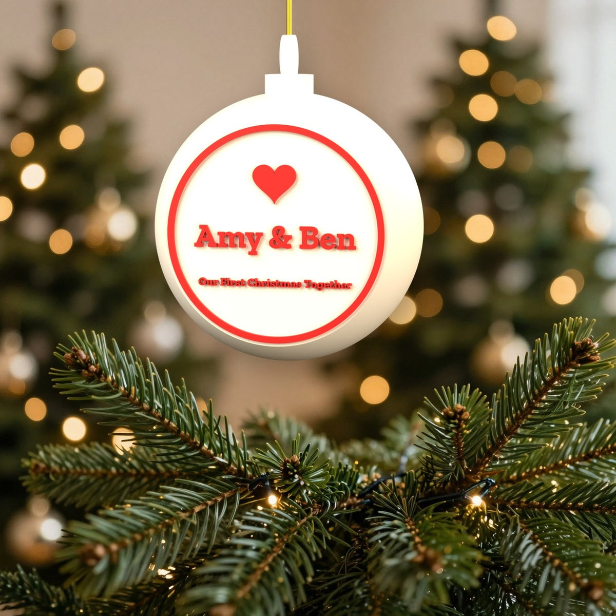 Personalised Our First Christmas Bauble - more colour ideas