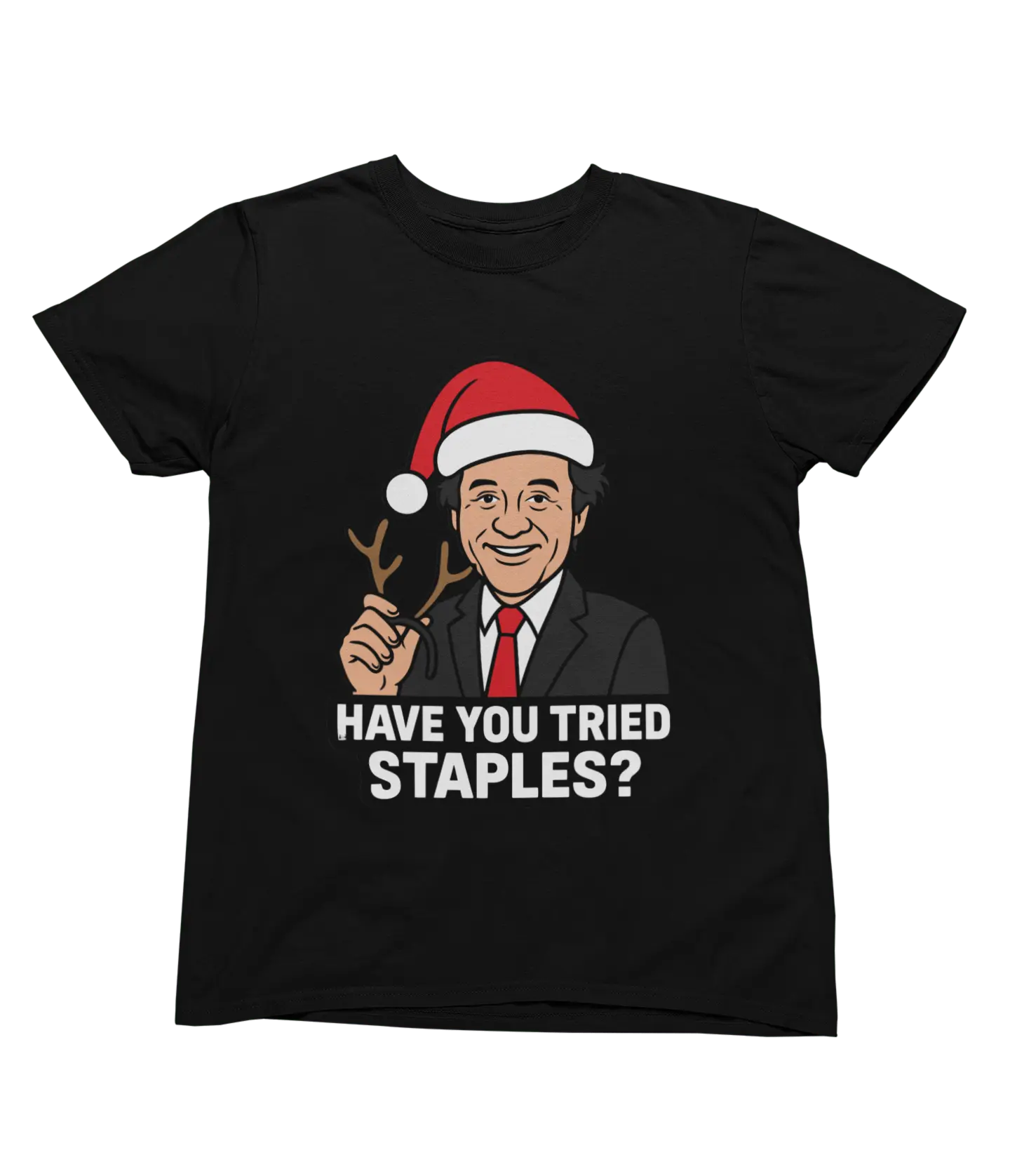 Black Bill Murray Scrooged Christmas T-shirt parody design