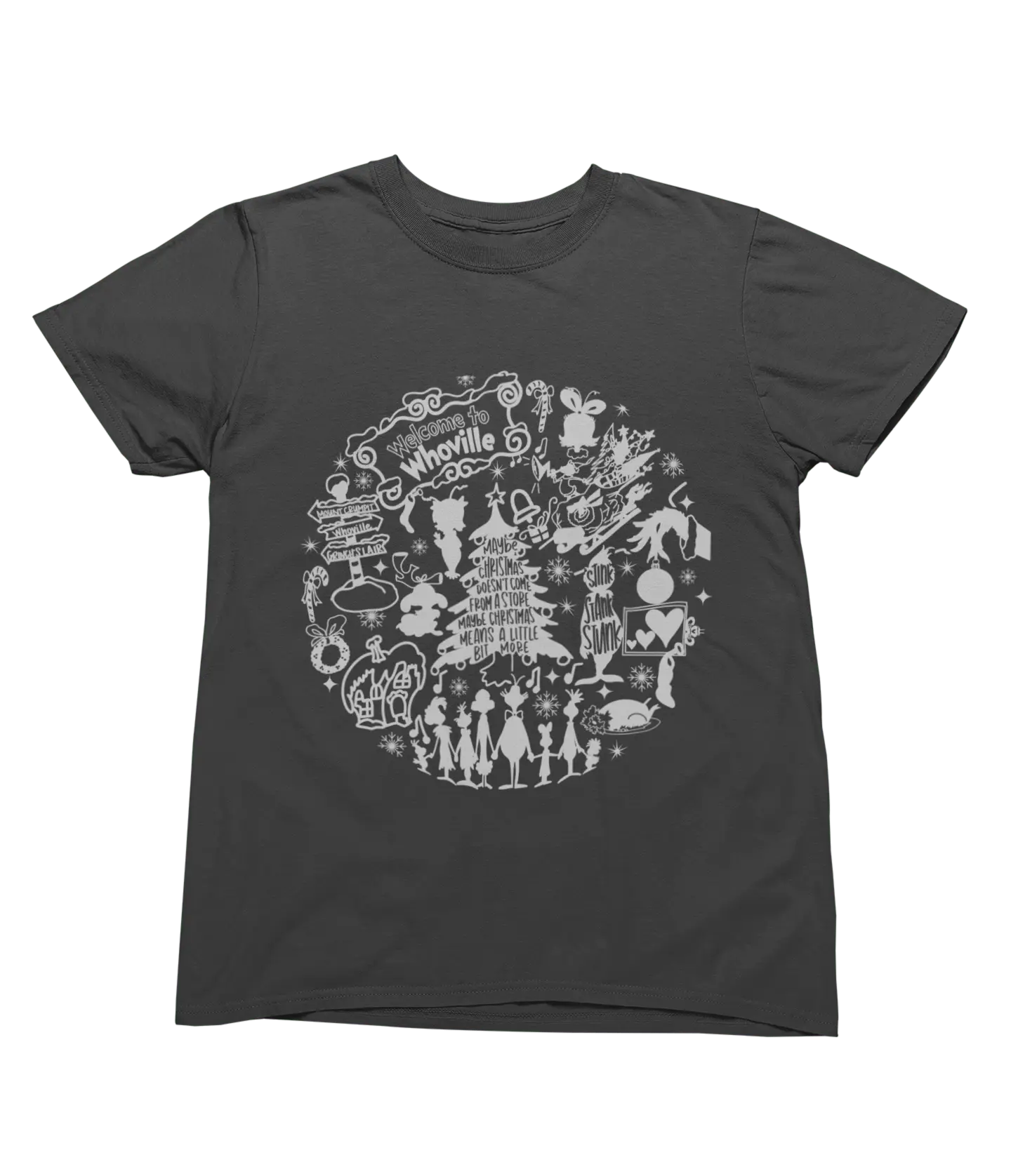 Clothing Whoville Christmas Sweatshirt & T-Shirt | Funny Grinch Inspired Design Poster Kingz