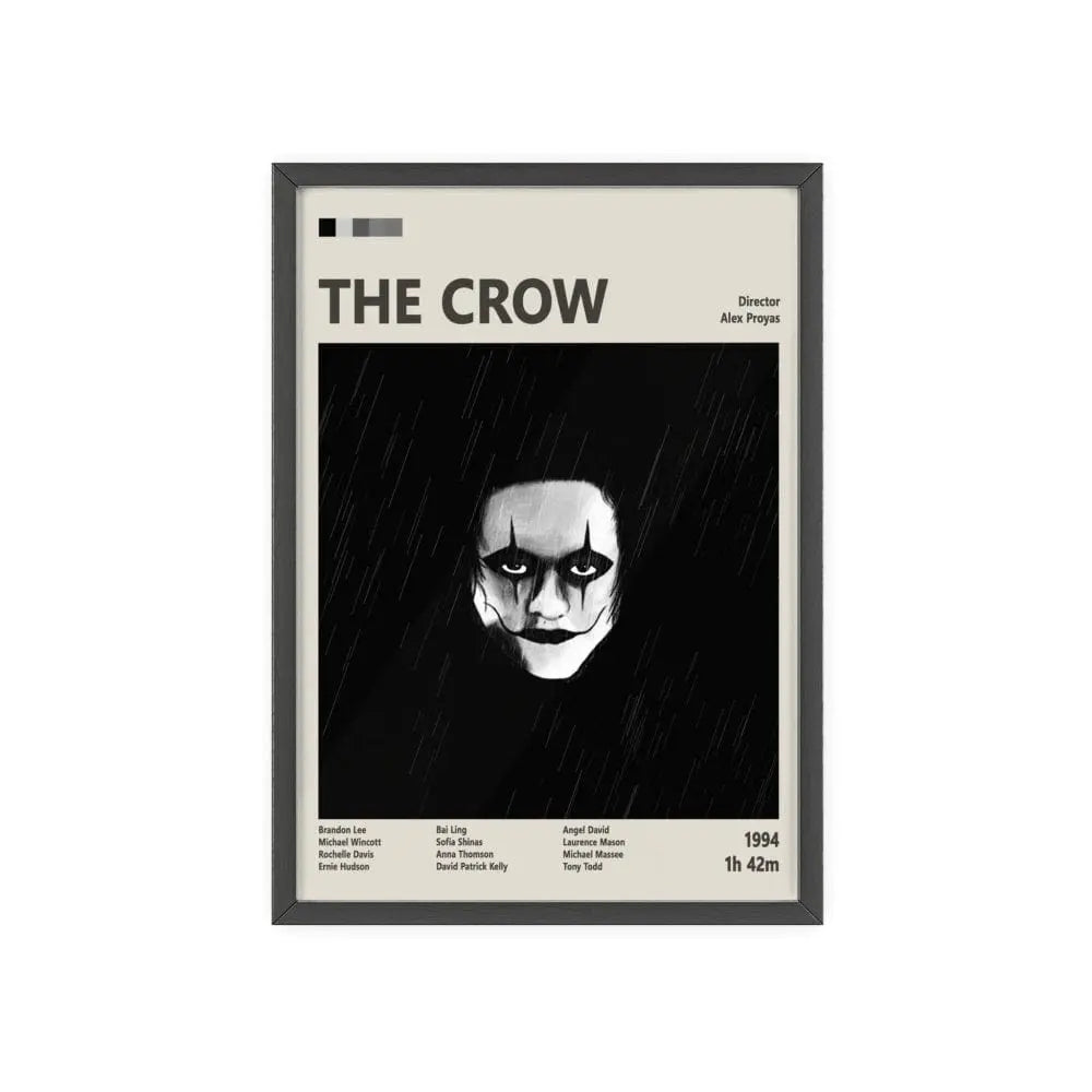 Movie Poster The Crow Movie Poster – Dark Fantasy Cult Classic Art Print Poster Kingz