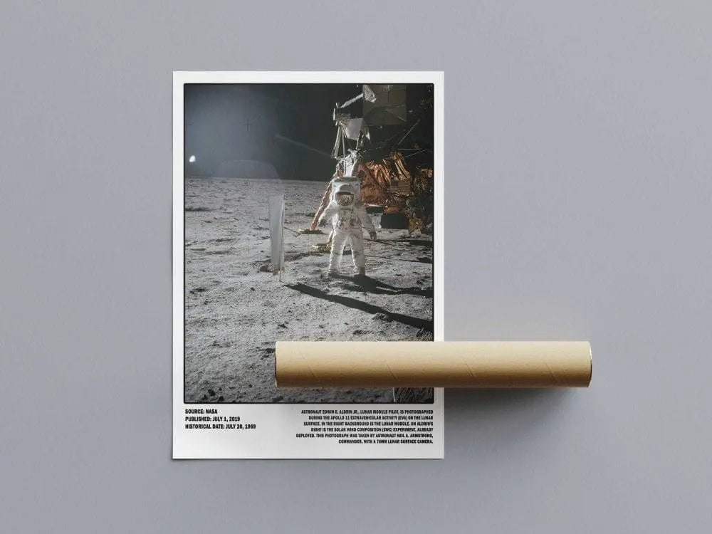 Space Apollo 11 Moon Landing Poster | NASA Astronaut Print Poster Kingz