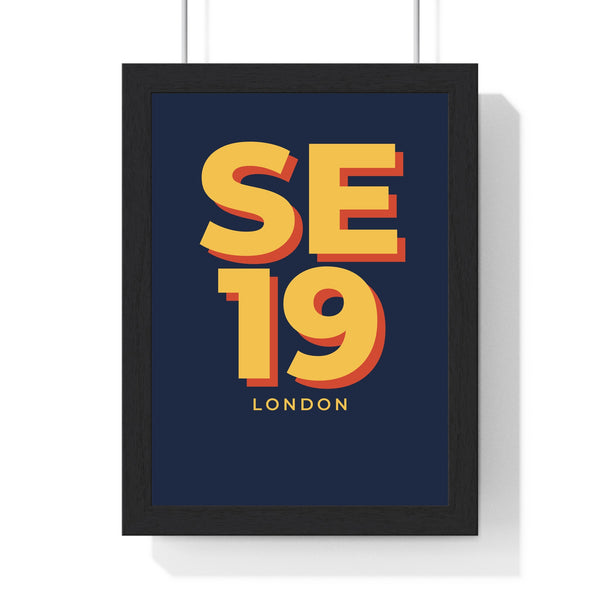 Personalised postcode town typographic poster main product image