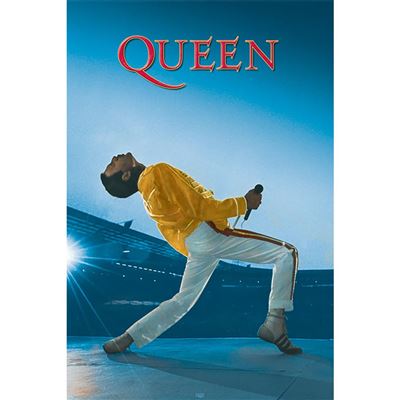 Framed Queen Freddie Mercury Live Performance maxi poster