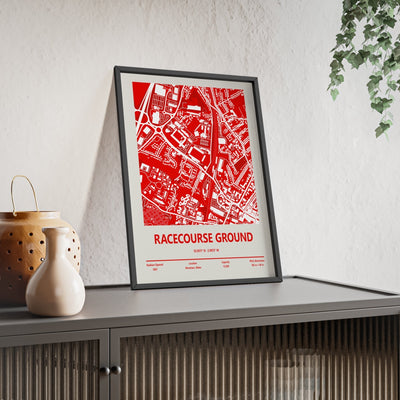 Framed Racecourse Ground Stadium map print