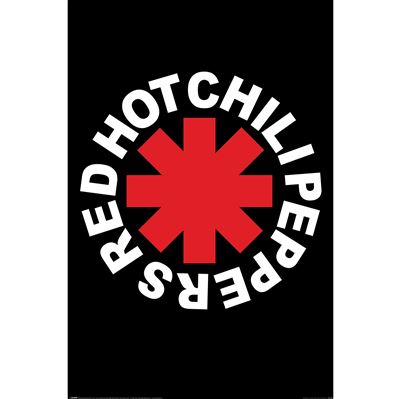 Framed Red Hot Chili Peppers Asterisk Logo maxi poster