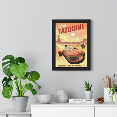 Star Wars 40Th Anniversary (Tatooine) Star Wars poster wall art mockup