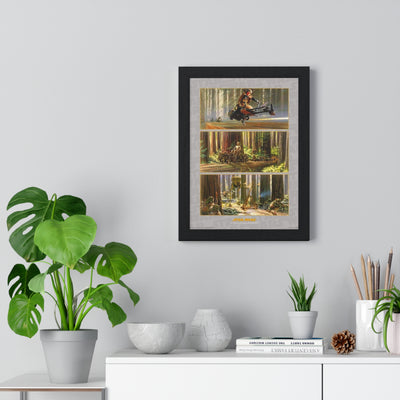 Star Wars Action on Endor's Moon Star Wars poster wall art mockup