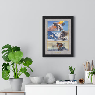 Star Wars Battle on Hoth Star Wars poster wall art mockup