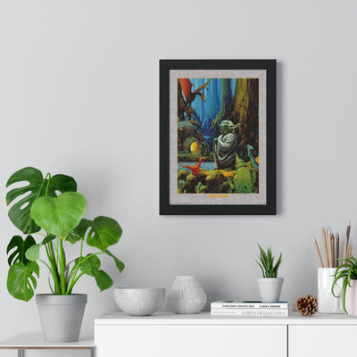 Star Wars Yoda Star Wars poster wall art mockup
