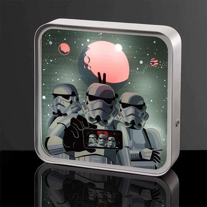 Framed Stormtrooper Perspex Lamp - Official Star Wars Desk & Wall Light poster