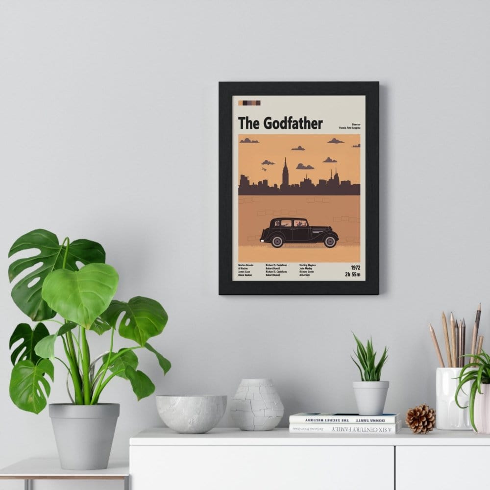 Framed The Godfather movie poster