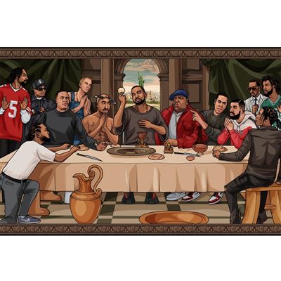Framed The Last Supper of Hip Hop maxi poster