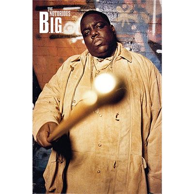 Framed The Notorious B.I.G. Cane Portrait maxi poster