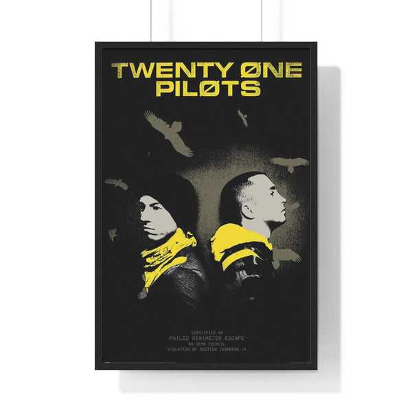 Framed Twenty One Pilots Band Artwork maxi poster