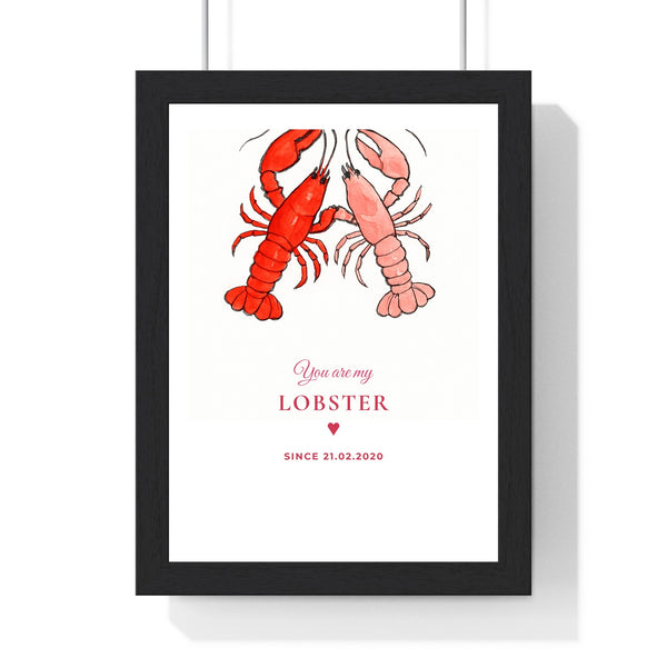 You're My Lobster personalised couples anniversary print main product image