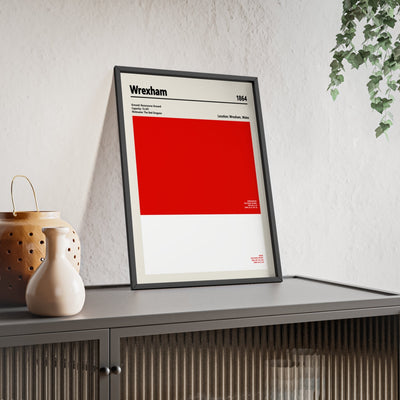 Framed Wrexham colour swatch print