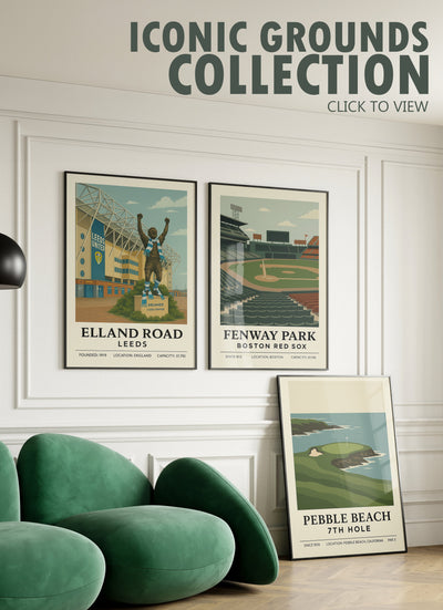Iconic Football Stadium Posters | Vector Wall Art Prints