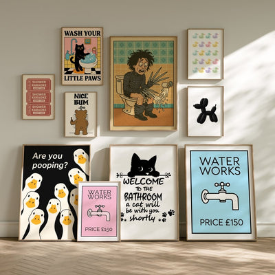 Bathroom Wall Art - Poster Kingz