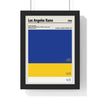 Los Angeles Rams colour swatch wall art print