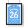 Coventry City EFL Championship Winners 2026 Champions 26 framed poster