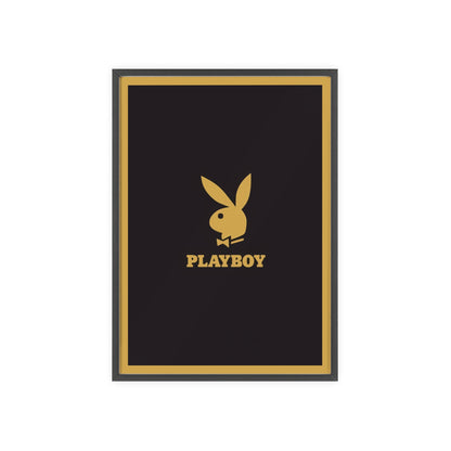 Elegant Playboy Logo Gold Poster