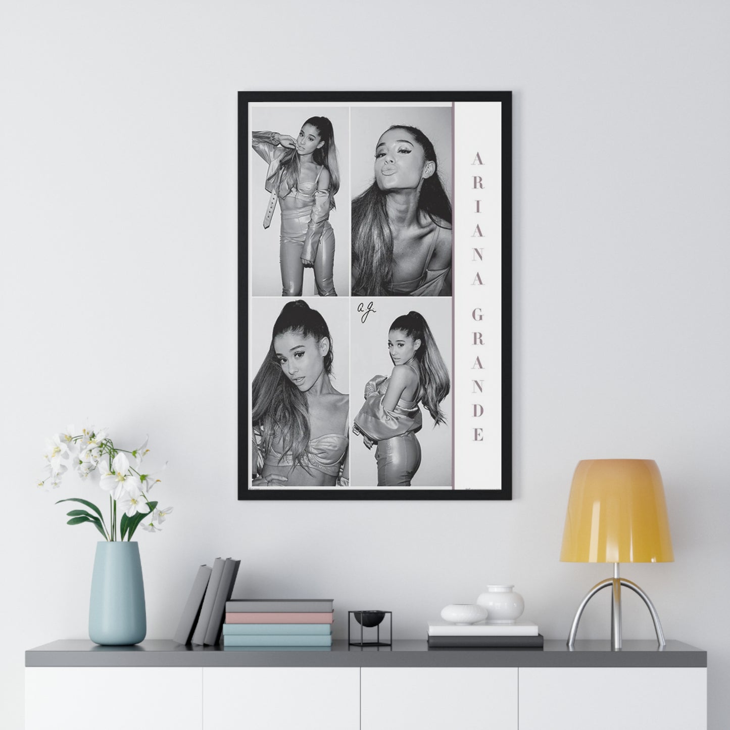 Ariana Grande Black and White Collage Maxi Poster