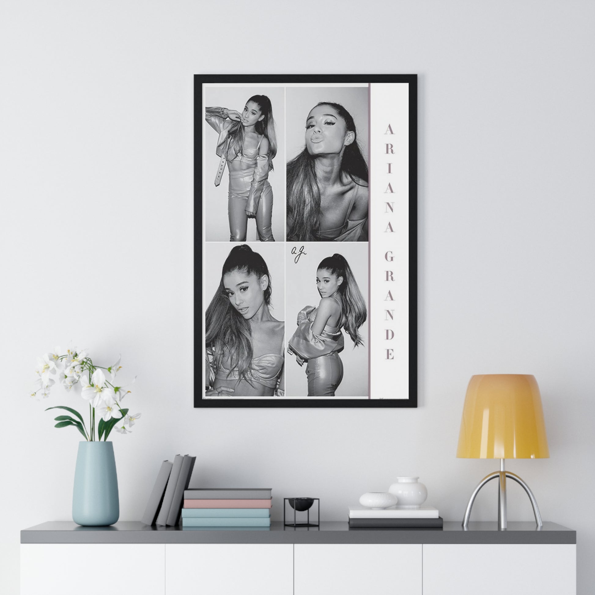 Ariana Grande Black and White Collage Maxi Poster