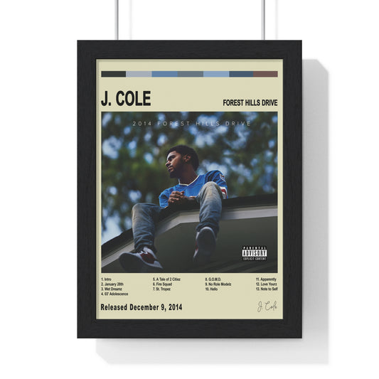 J. Cole - Forest Hills Drive Album Cover Poster
