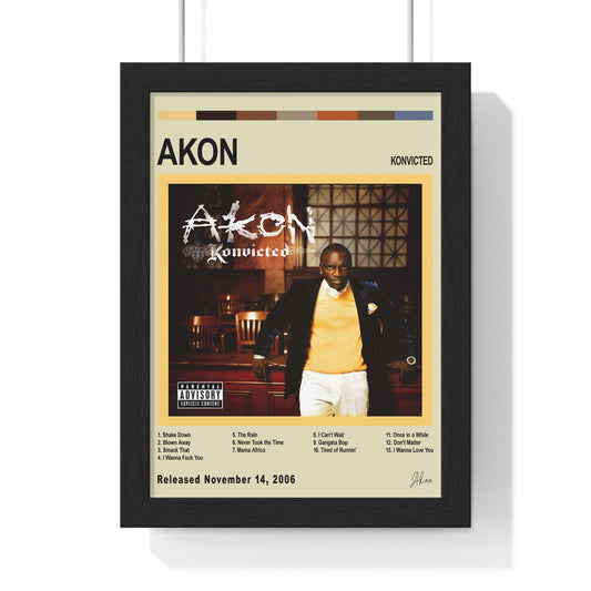 Akon - Konvicted Album Cover Poster